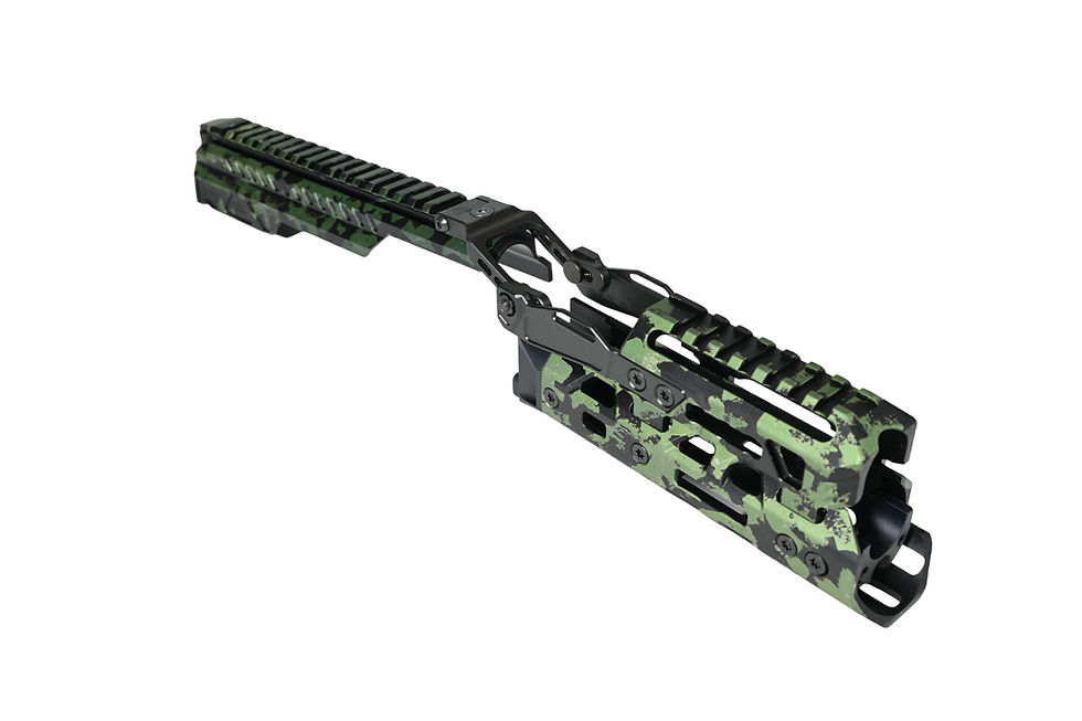 Thumbnail: Short Anodized Handguard with Dustcover by GPN. 