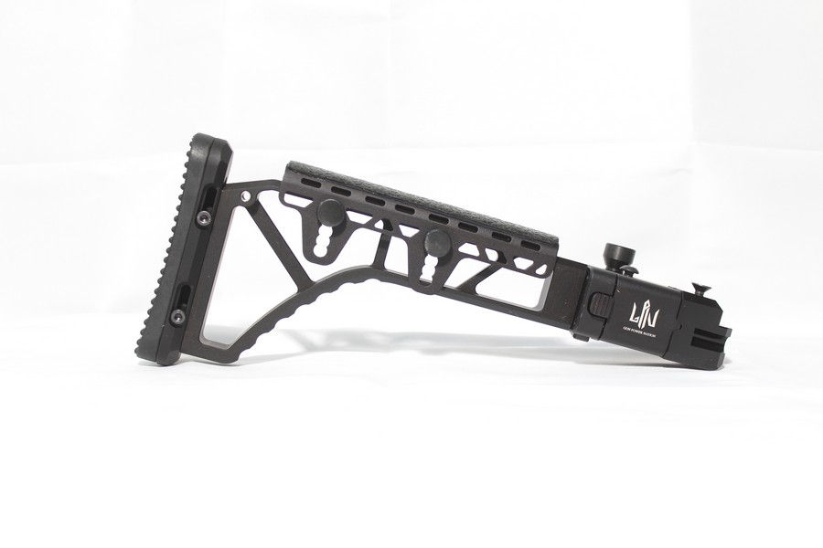 Thumbnail: AK/AKM Folding Buttstock "SKELETON" by GPN. Anodized.