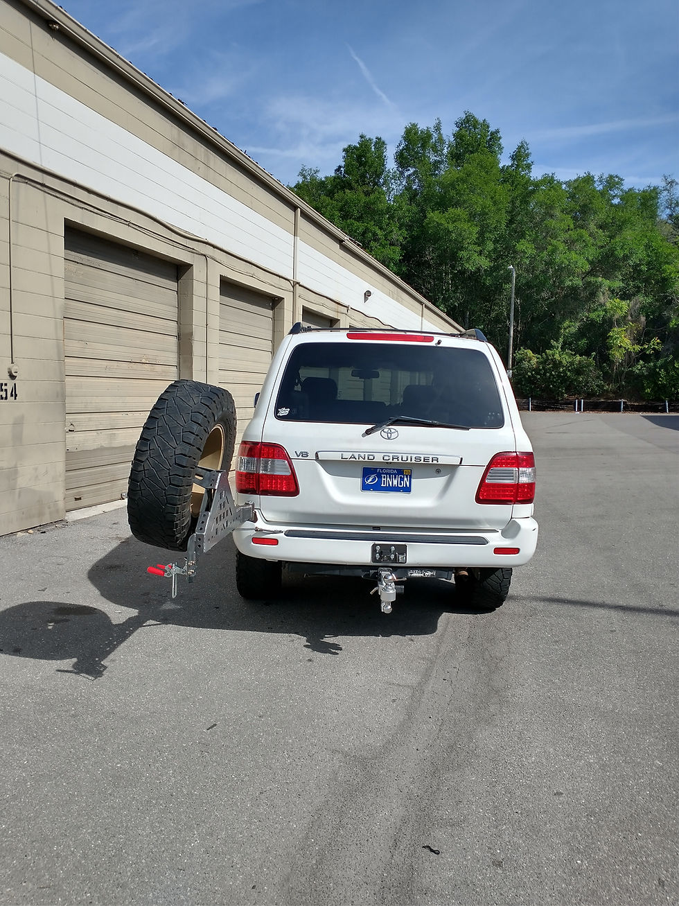 Thumbnail: GGM 100 Series Tire Carrier Swing out spare land cruiser lx470