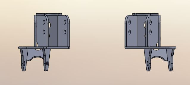 Dxf Bracket Dual Mount 4 Link Frame Bracket DXF File | GGM