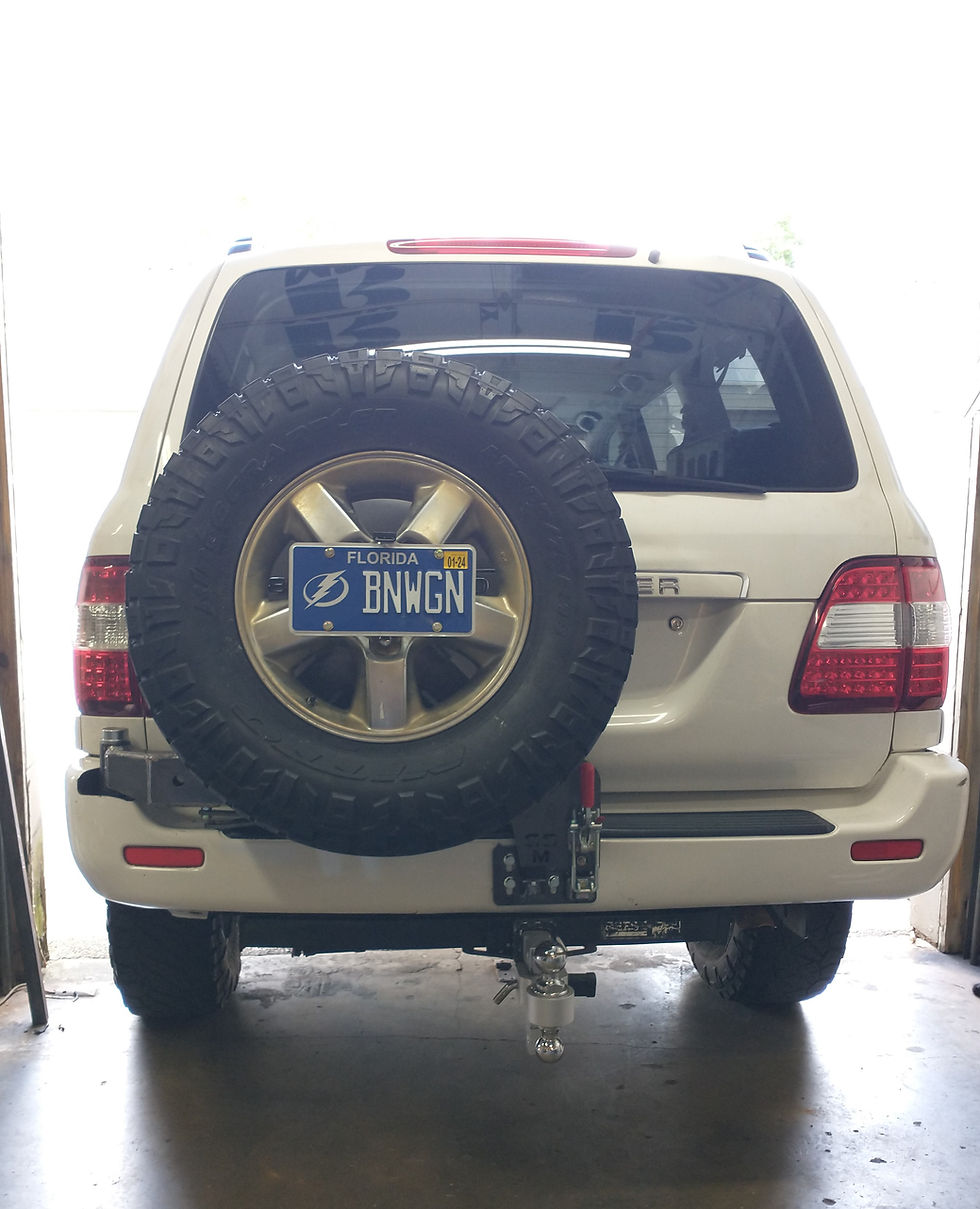 Thumbnail: GGM 100 Series Tire Carrier Swing out spare land cruiser lx470