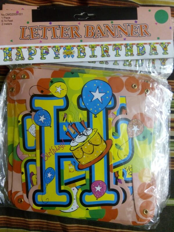 Happy Birthday Letter Banner