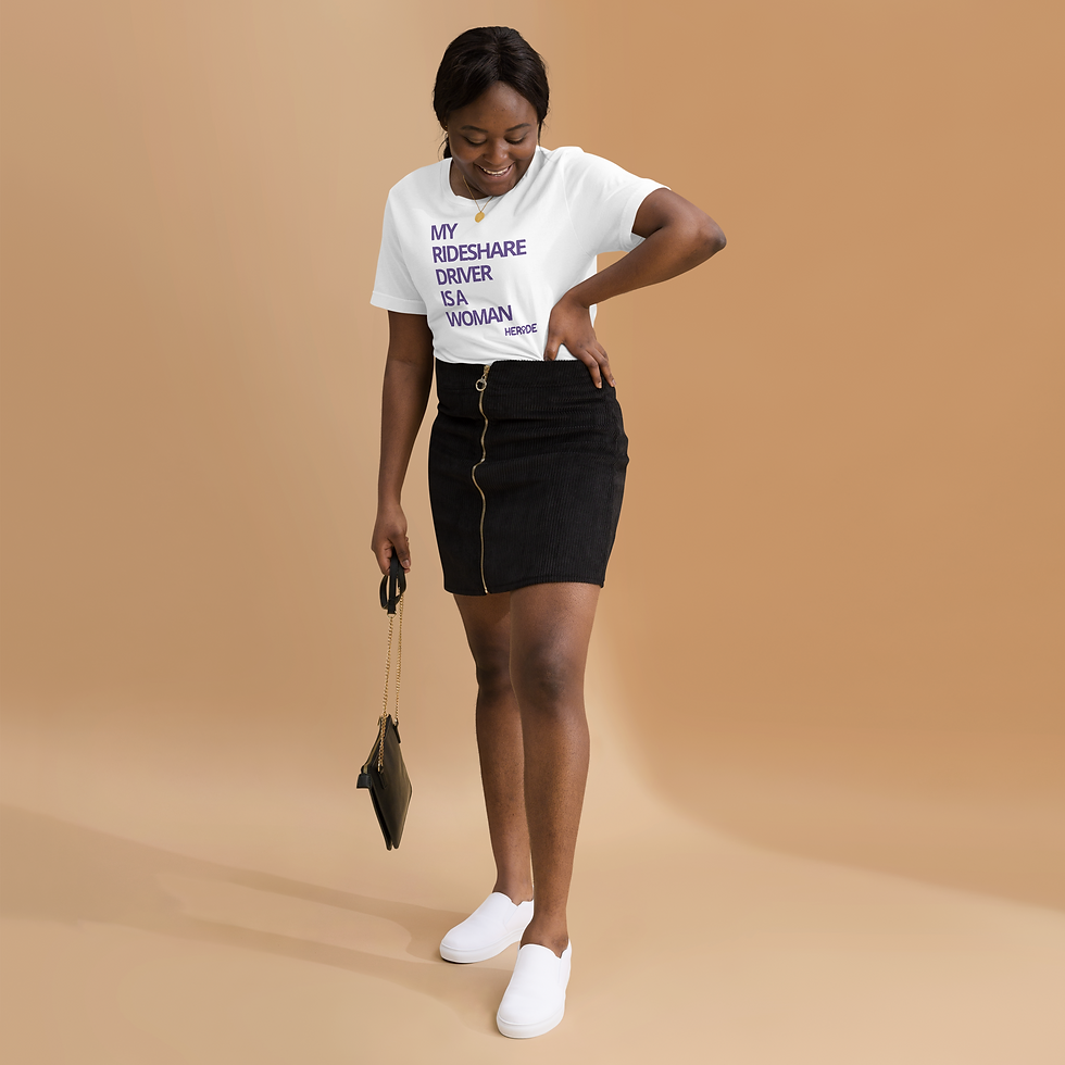Thumbnail: MY RIDESHARE DRIVER IS A WOMAN T-shirt