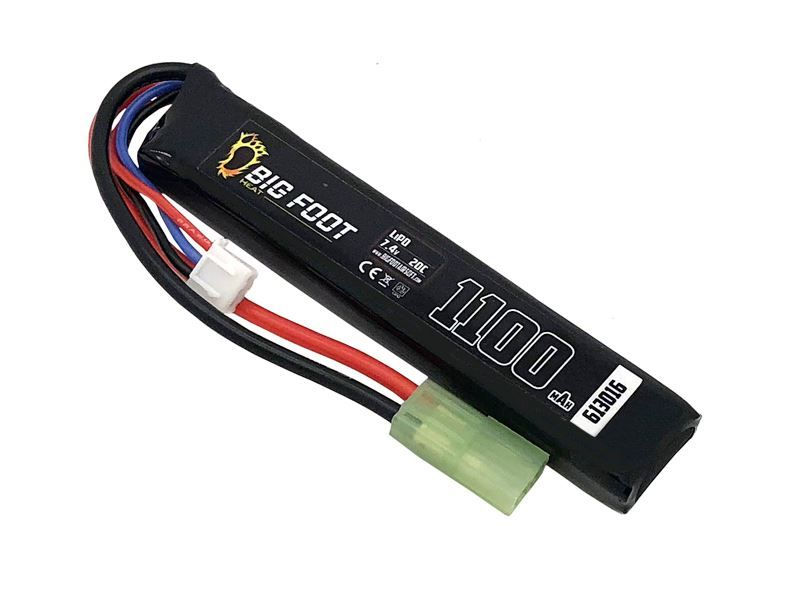 Thumbnail: Big Foot Heat Lipo Battery 1100 mAh 7.4V 20C Stick Tamiya