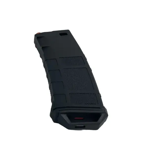 Thumbnail: Amarok 250rnds Polymer Mid Cap Magazine (AEG) - Black/Red Top (M4/AR-15)