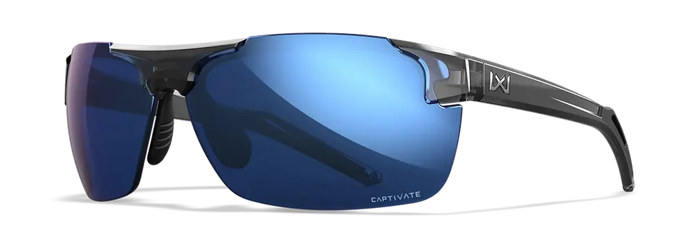 Thumbnail: WX PRIME CAPTIVATE™ Polarized Blue Mirror Gloss Crystal Grey