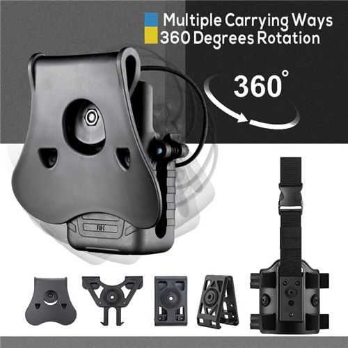 Thumbnail: Amomax Baofeng ,Motorola Radio Holster Holster – Black