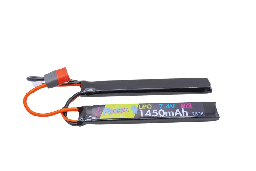 Rebel Battery - 1450mAh Lipo 7.4V 30C Nunchuck - Deans