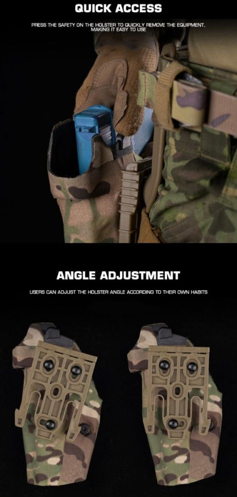 Thumbnail: WoSport 17 Series Quick Release Holster with QLS Kit and Belt - Multicam