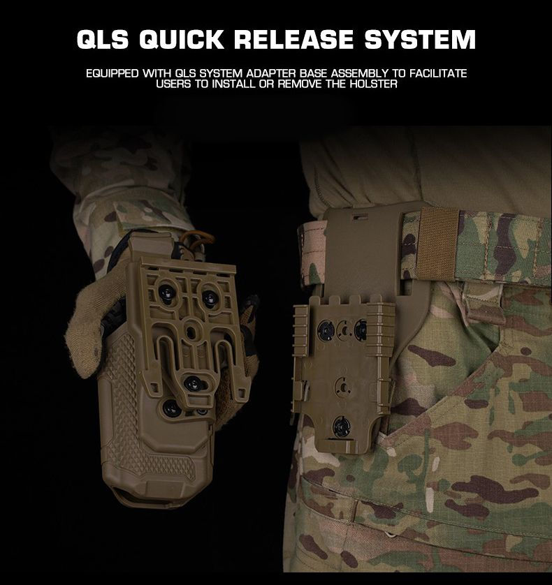 Thumbnail: WoSport Tactical Universal Holster with QLS Kit - OD GREEN