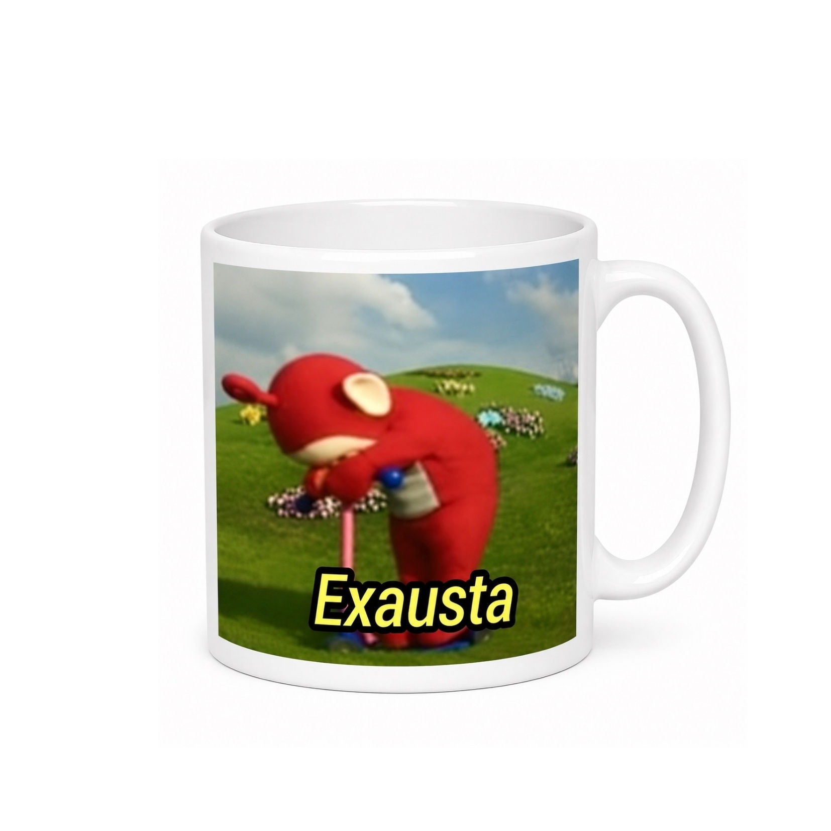 Caneca Meme "Exausta"