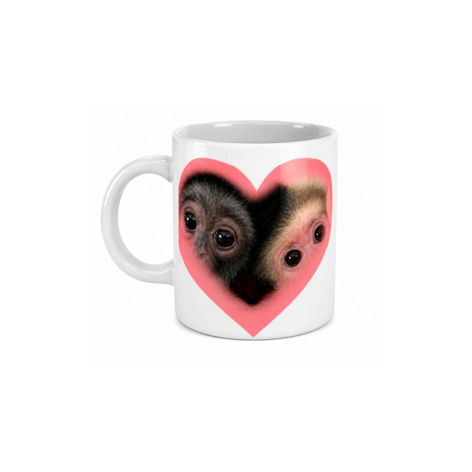 Caneca Meme "Loving monkeys"