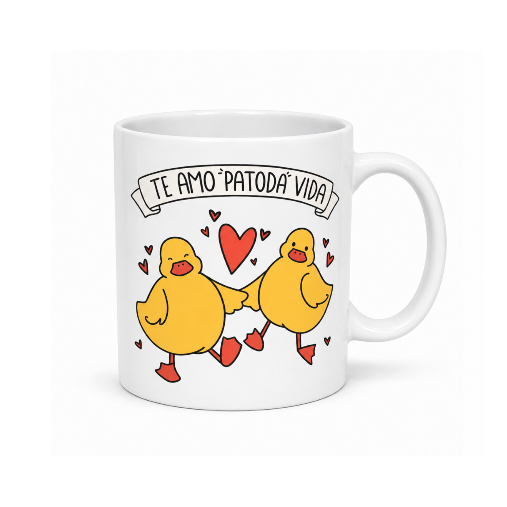 Caneca Frase "Te amo PATODA vida"