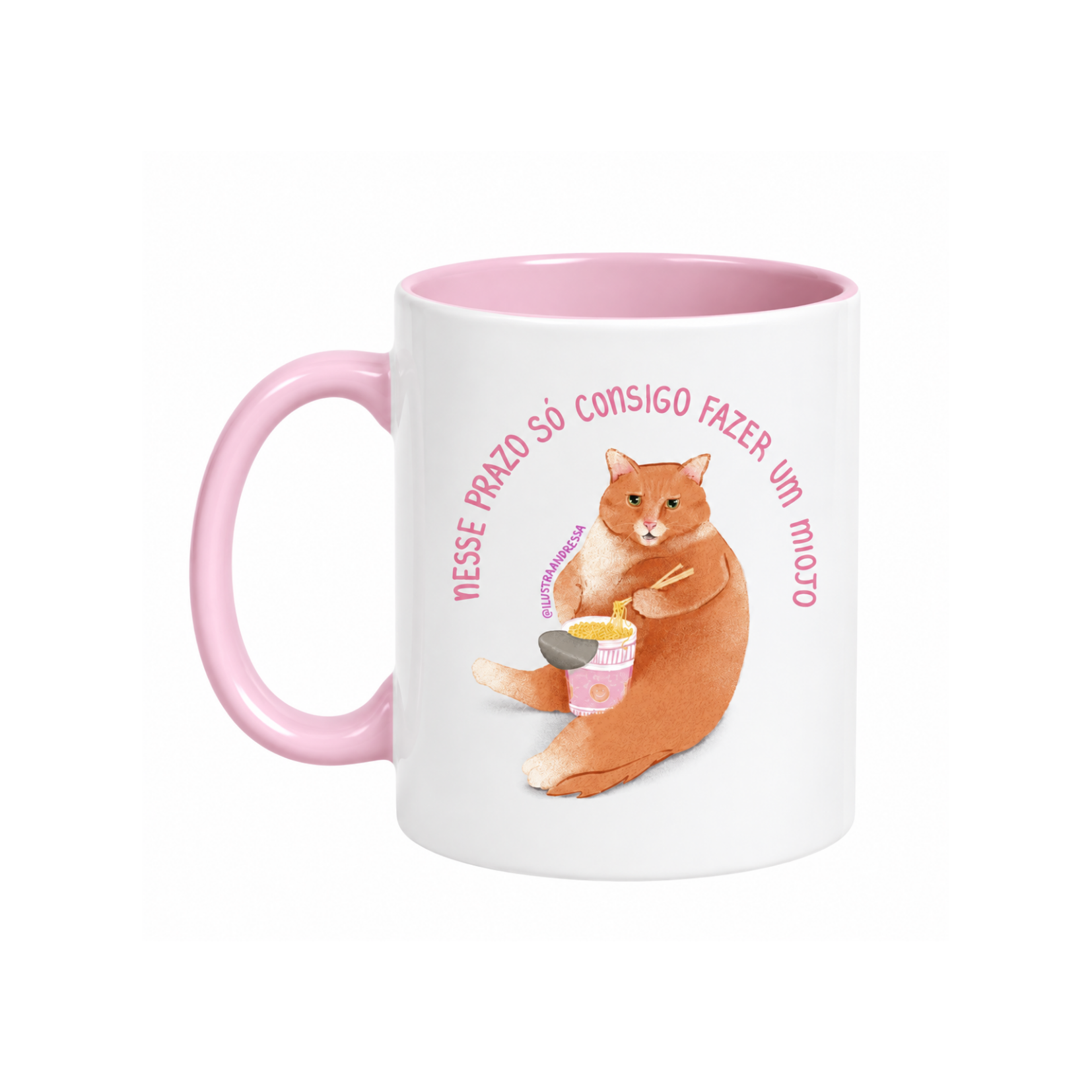 Caneca Frase "Nesse prazo só consigo fazer um miojo"