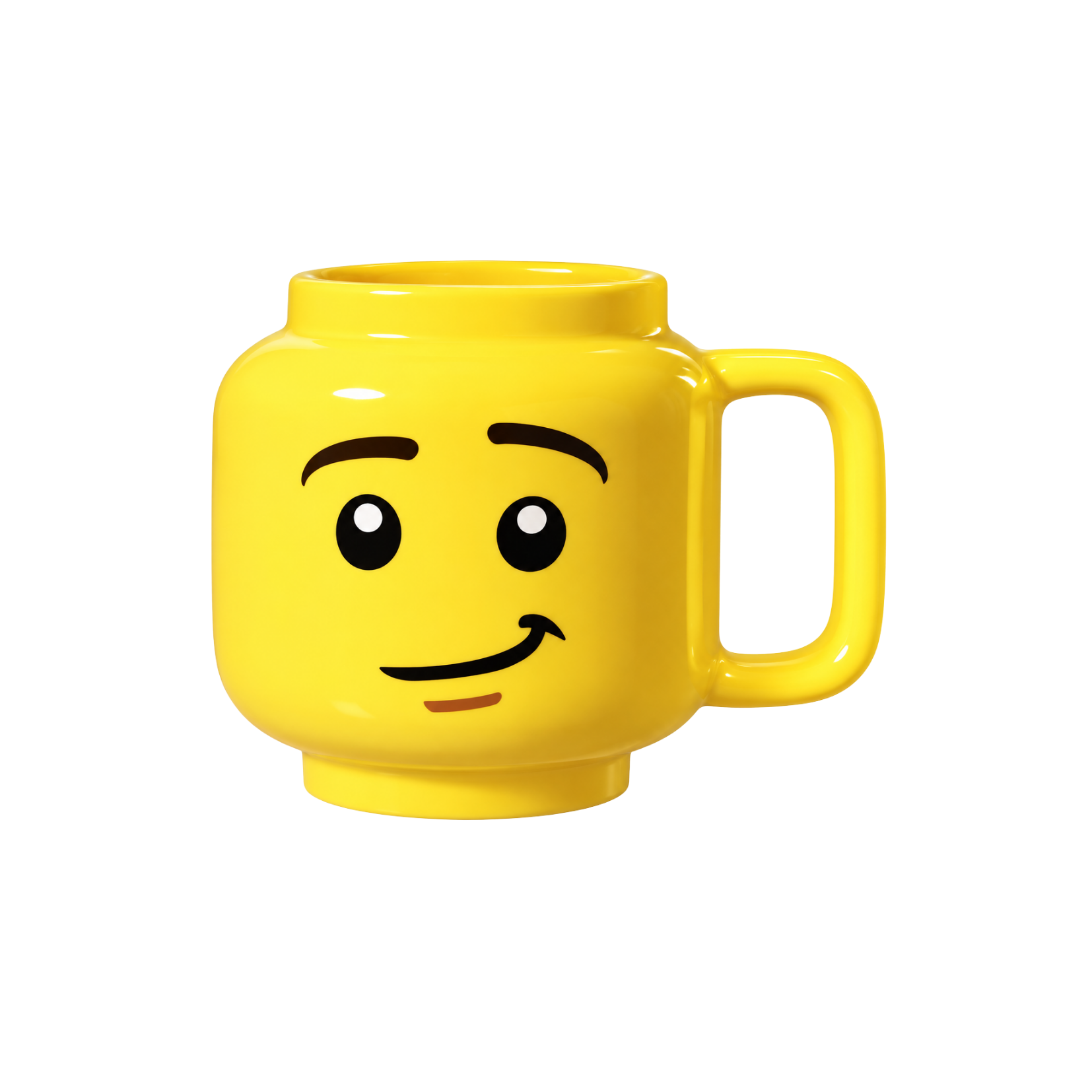 Caneca Temática Cabeça de Lego Amarela