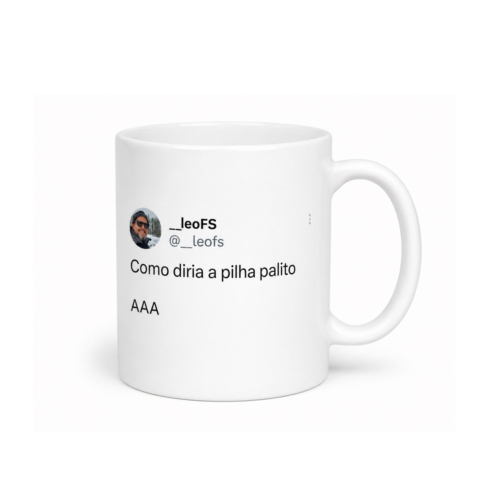 Caneca Meme "Como diria a pilha palito"
