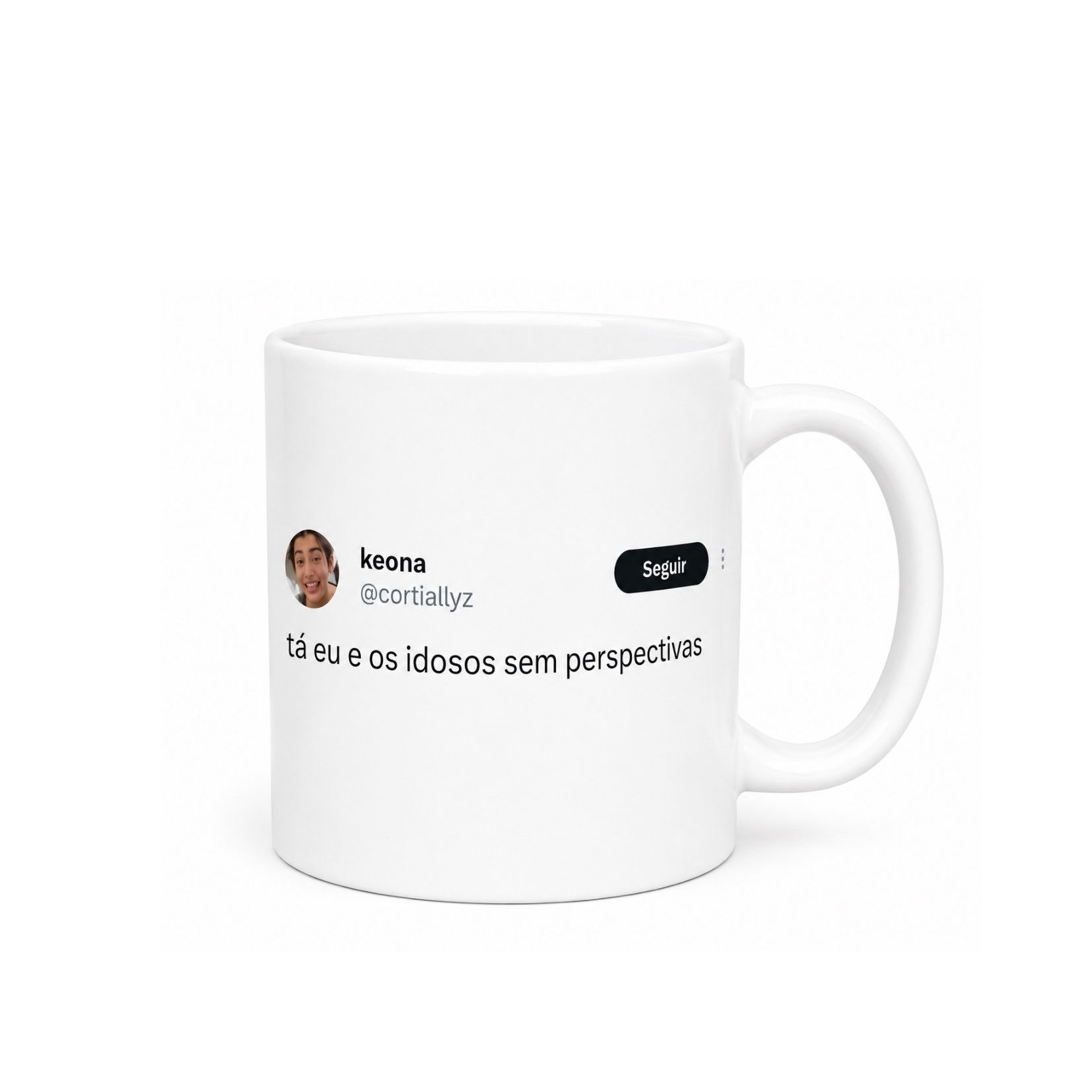 Caneca Meme "Tô sem expectativas"