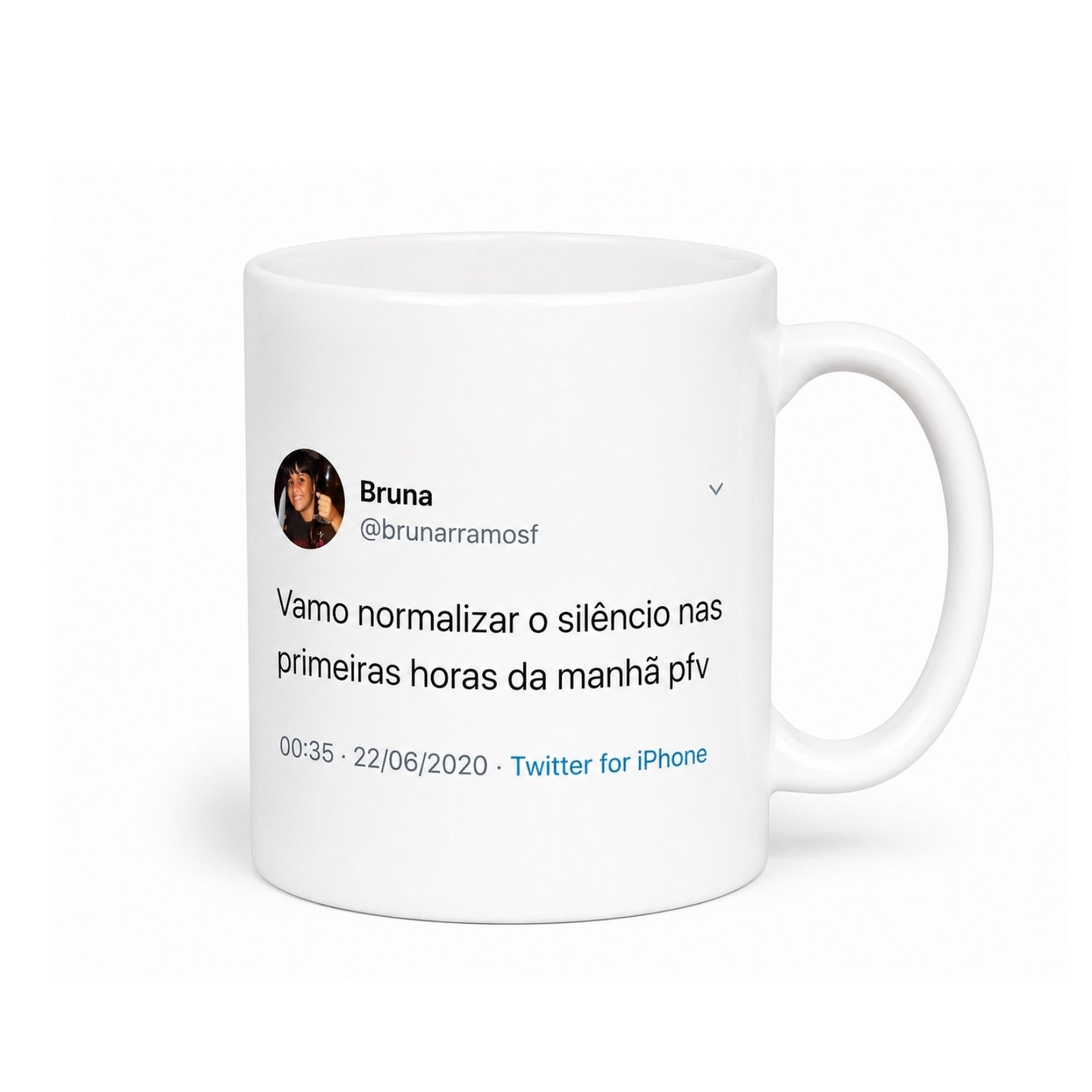 Caneca Meme "Vamos normalizar o silêncio"