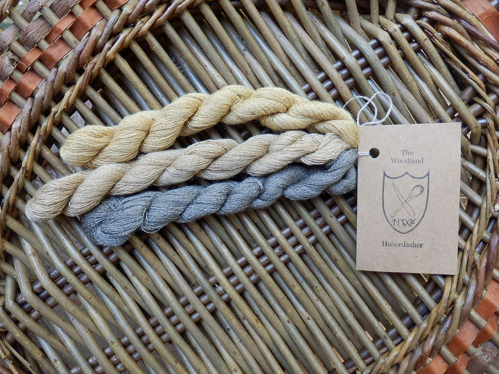 Thumbnail: Ash Dyed Silk/Cotton Blend Thread