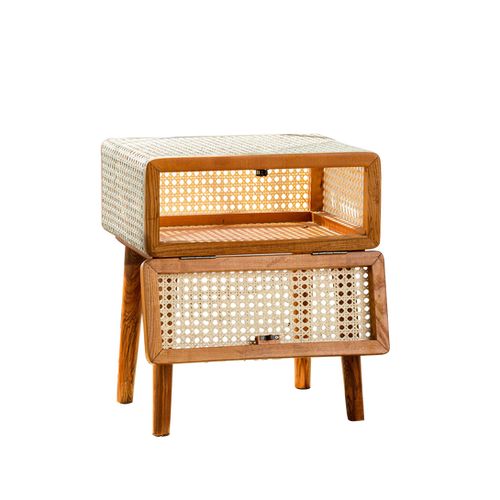 RATTAN WEBBING NIGHTSTAND BambooVision