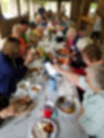 Eating together at Buhl park