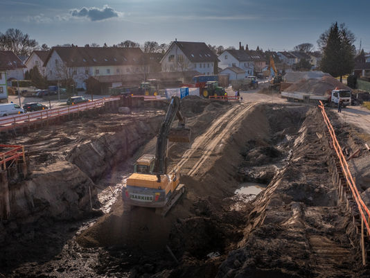 85452 Moosinning: Start of earthworks on the Maier-Wirt site