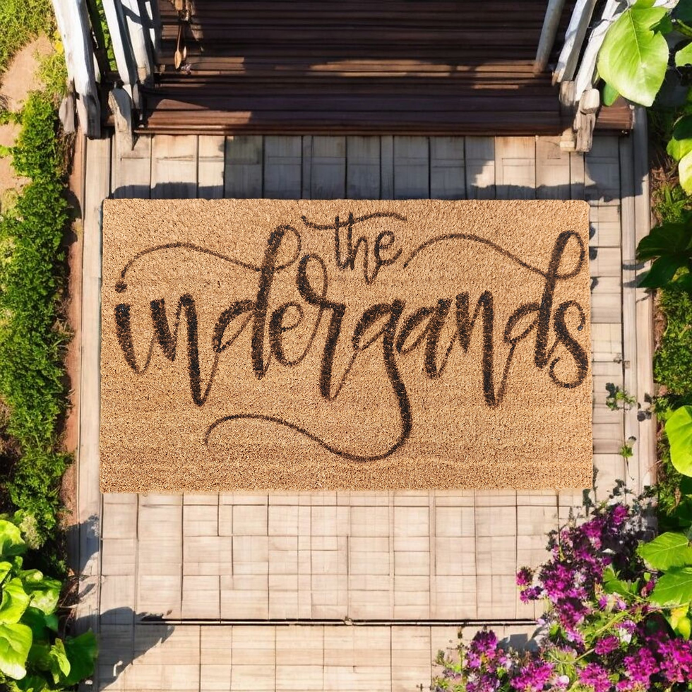 Thumbnail: Last Name - Handpainted Custom Coir Doormats with UV Protection 