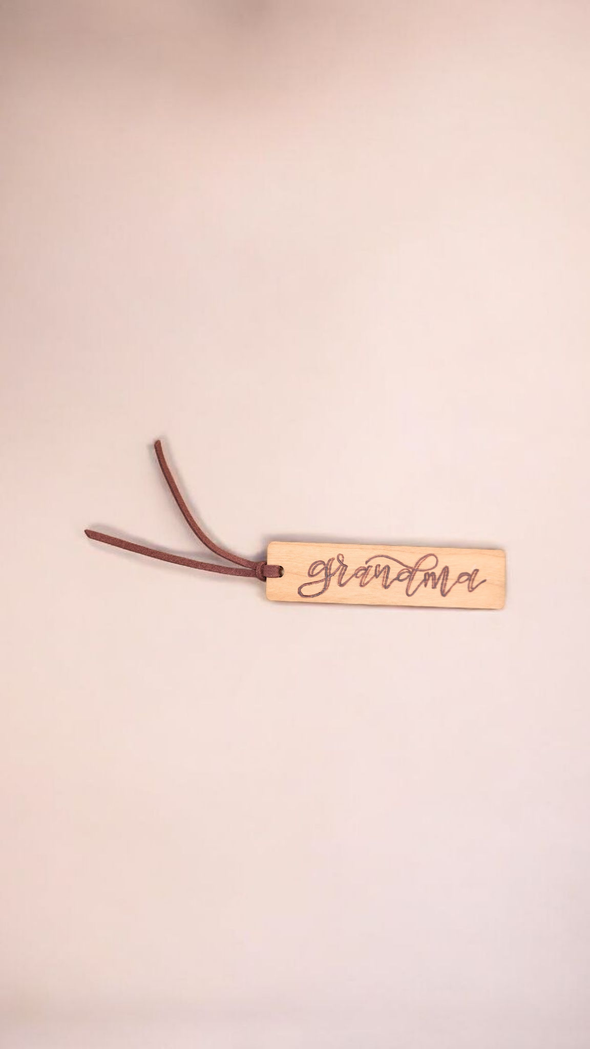 Grandma calligraphy design hand burned wooden bookmark gift ideas mother's day