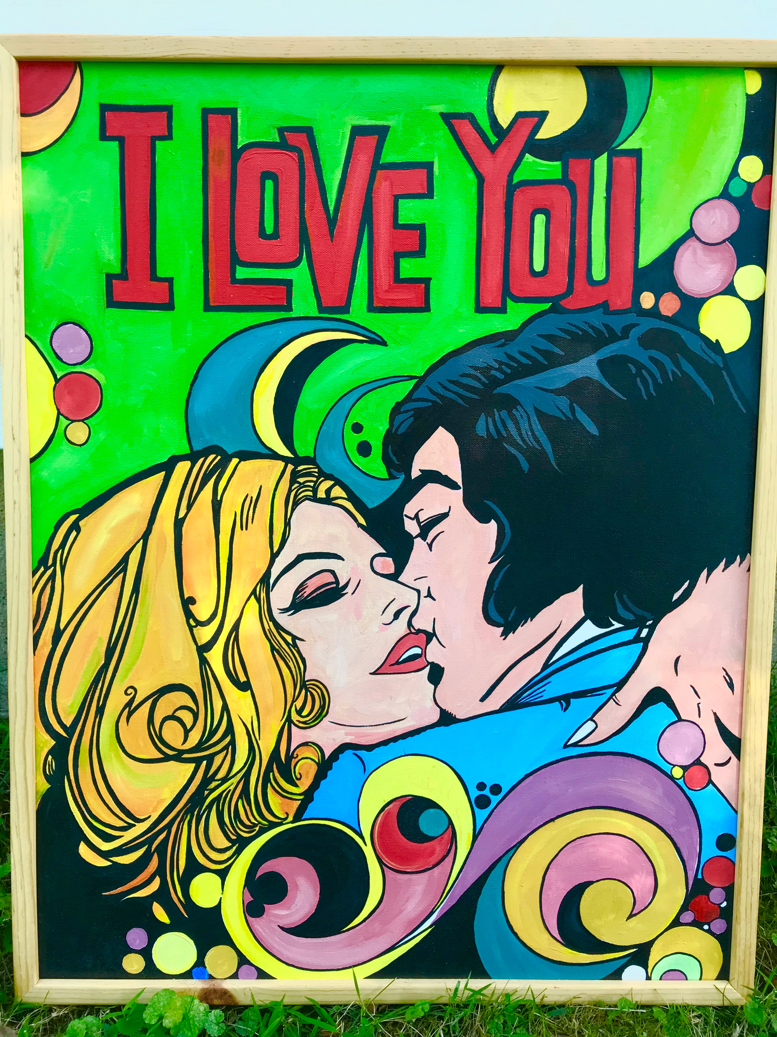 I Luv You (oil on canvas)