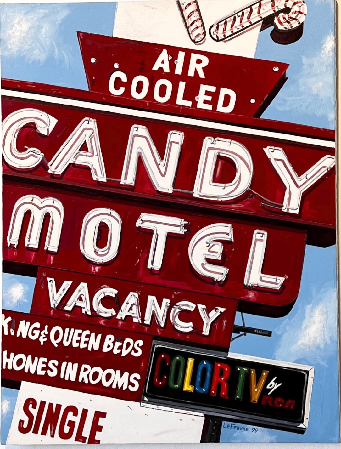 The Candy Motel (oil on canvas)