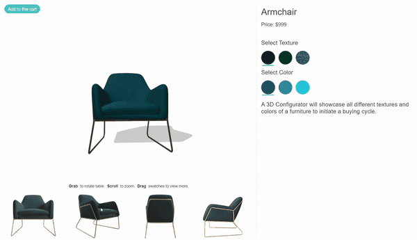 Marvin XR 3D Product Configurator