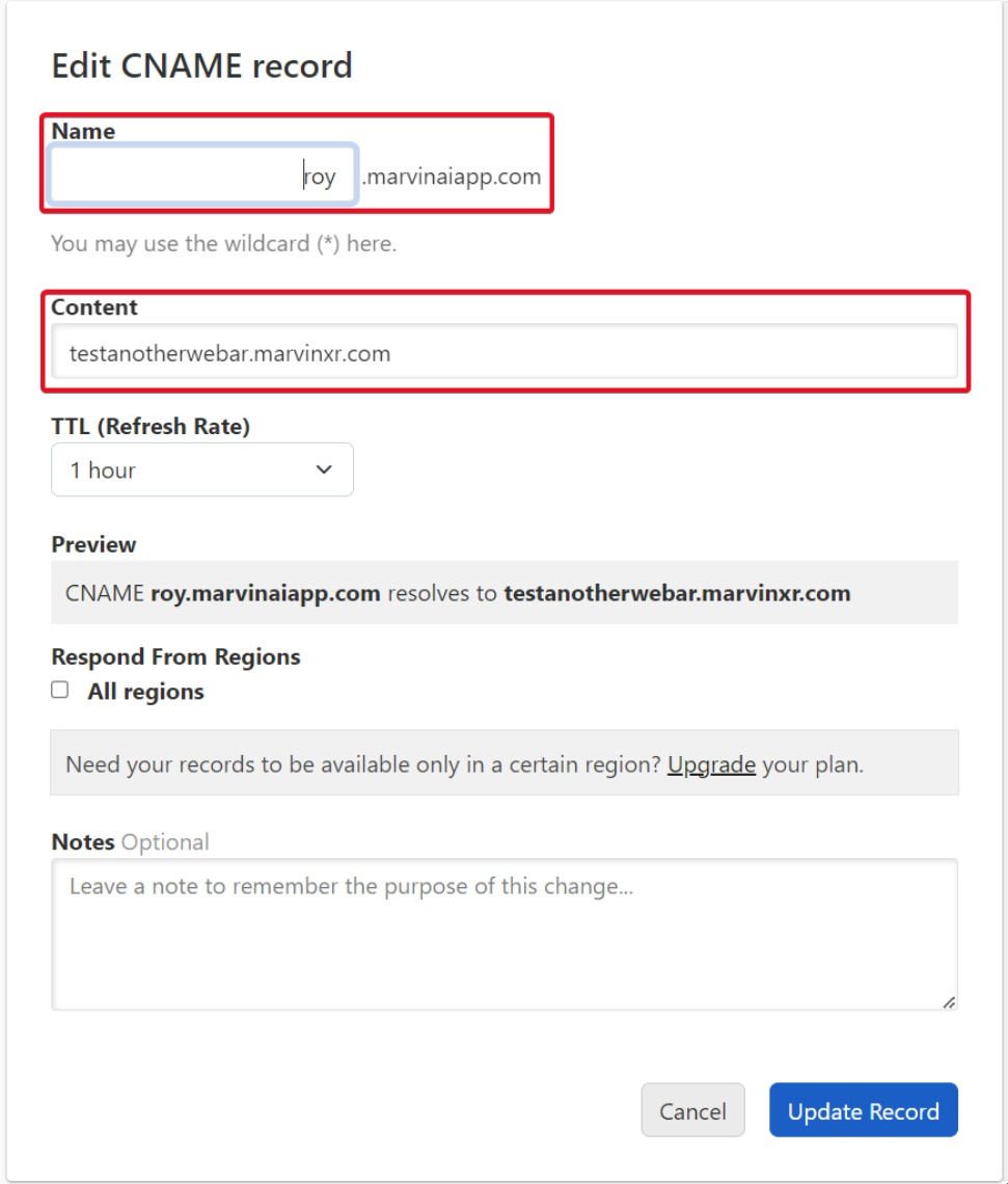 Go to your DNS provider website