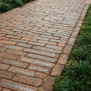 Veteran Recognition Brick Walkway