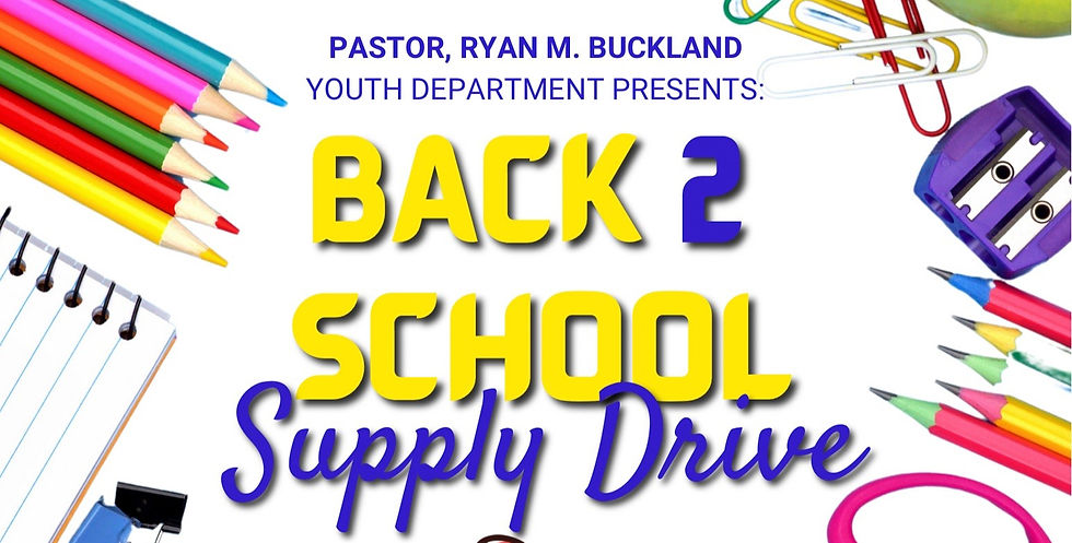 Back 2 School Supply Drive