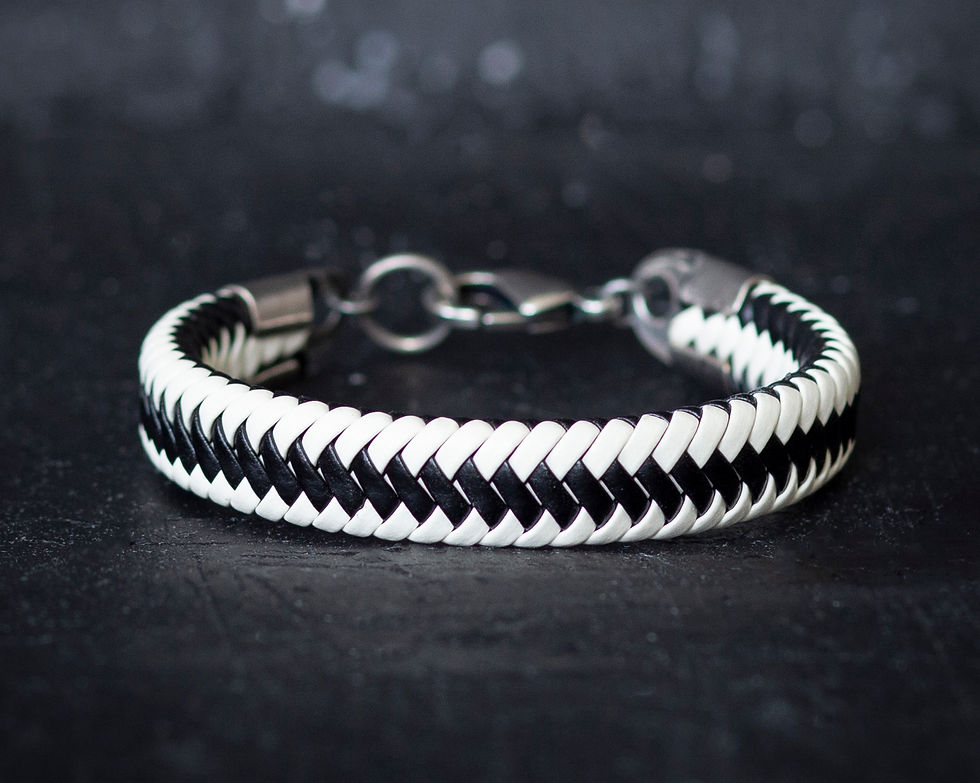 תמונה ממוזערת: צמיד עור לגבר - יכין