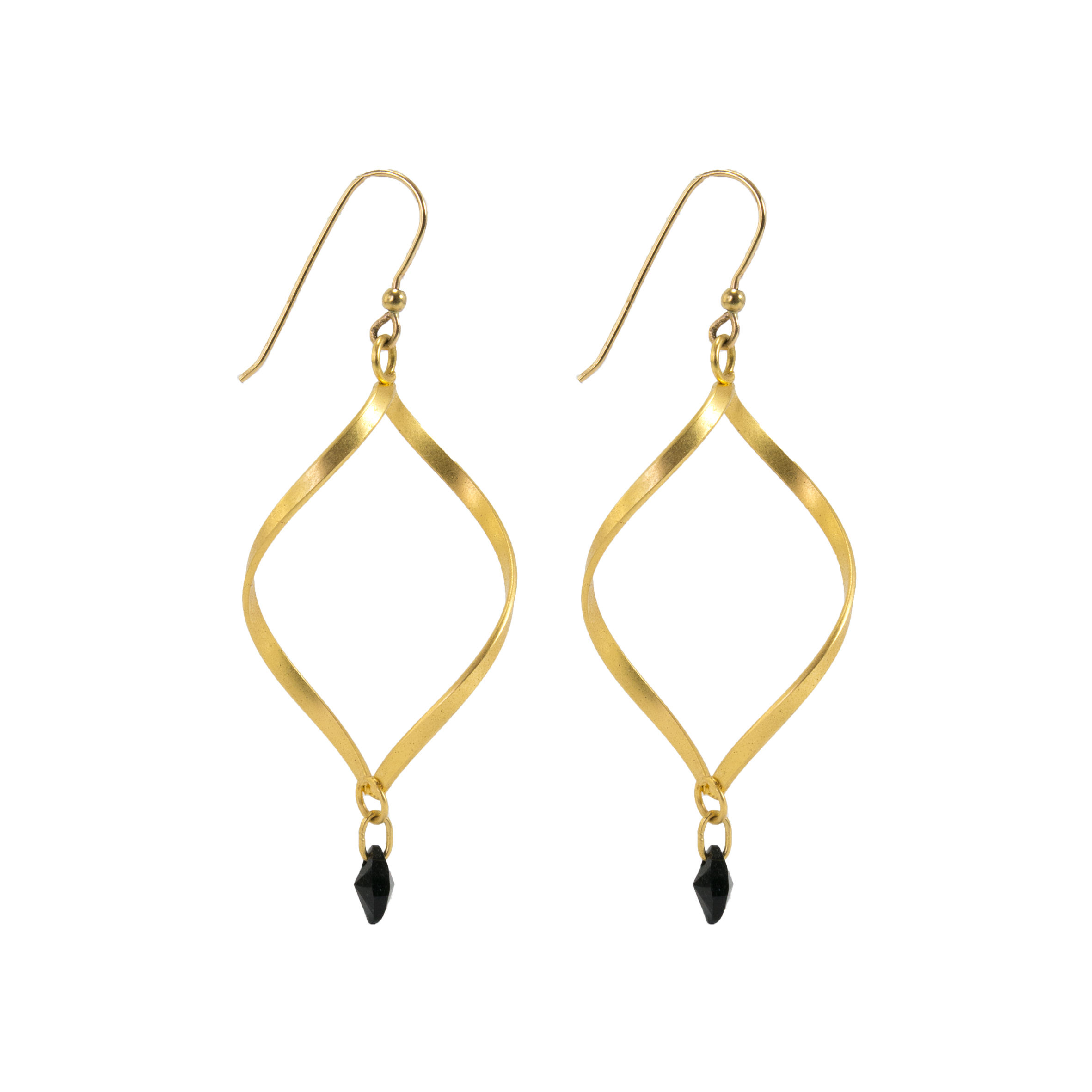 עגילי זהב ארוכים