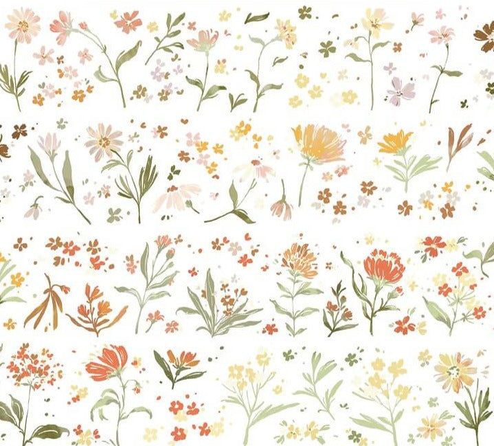 Thumbnail: MEOW ILLUSTRATION FLOWER FIELD WASHI