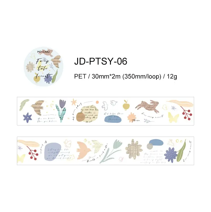 Thumbnail: 2M RETRO ENGLISH PATTERN PET TAPE