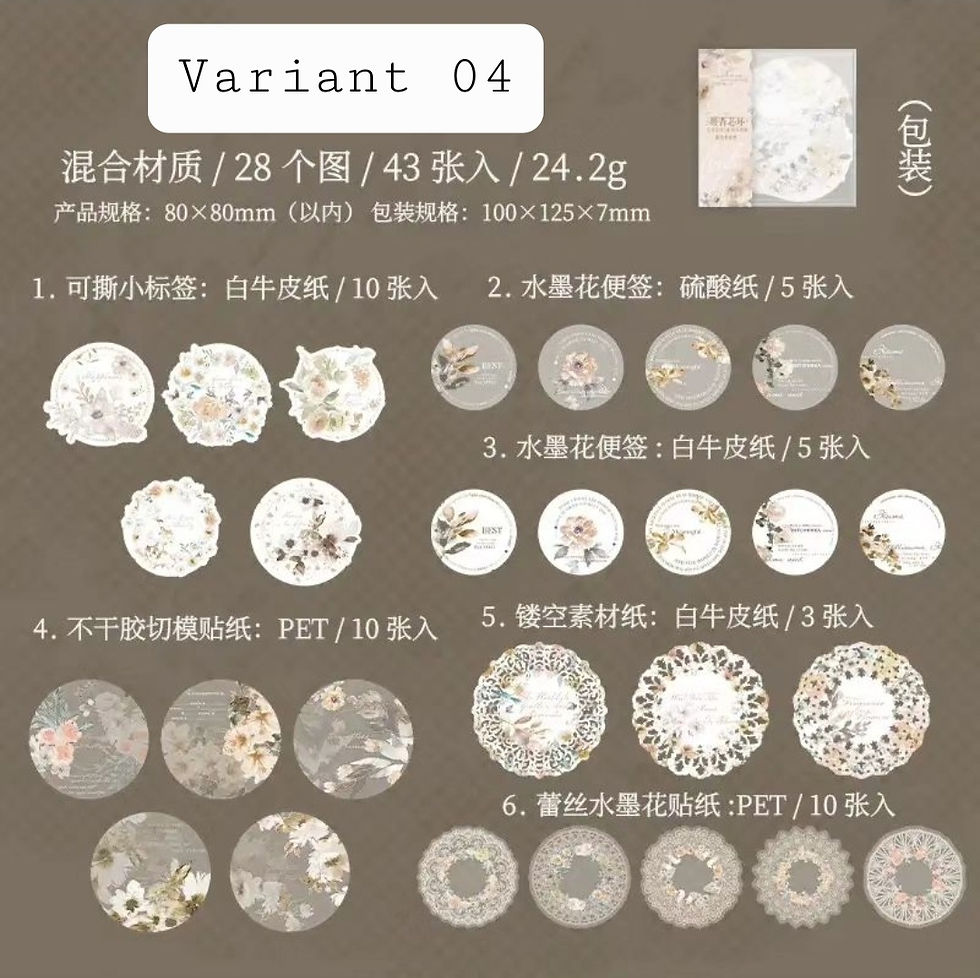 Thumbnail: 43 PIECES ENDLESS GARLAND SERIES JOURNAL DECO