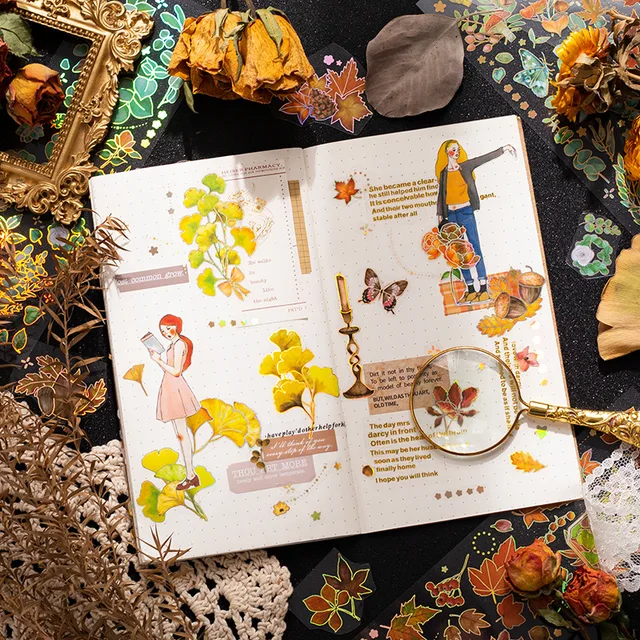 Thumbnail: 3 SHEETS LASER LEAF SERIES STICKER