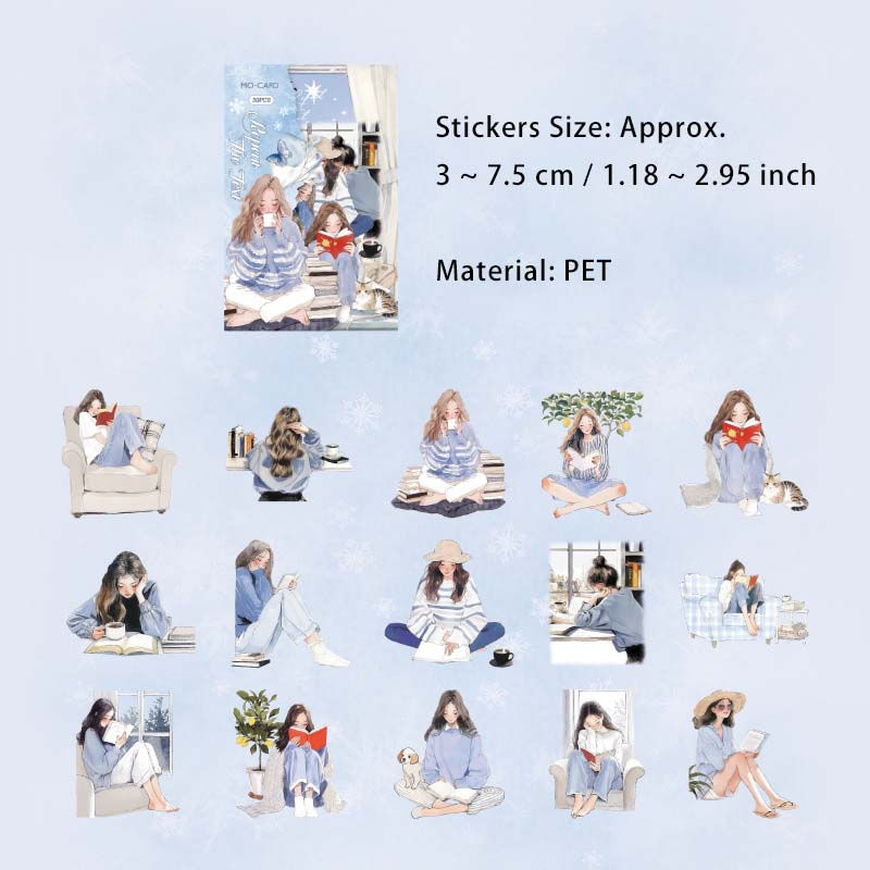 Thumbnail: 30 PCS READING TIME SERIES STICKER
