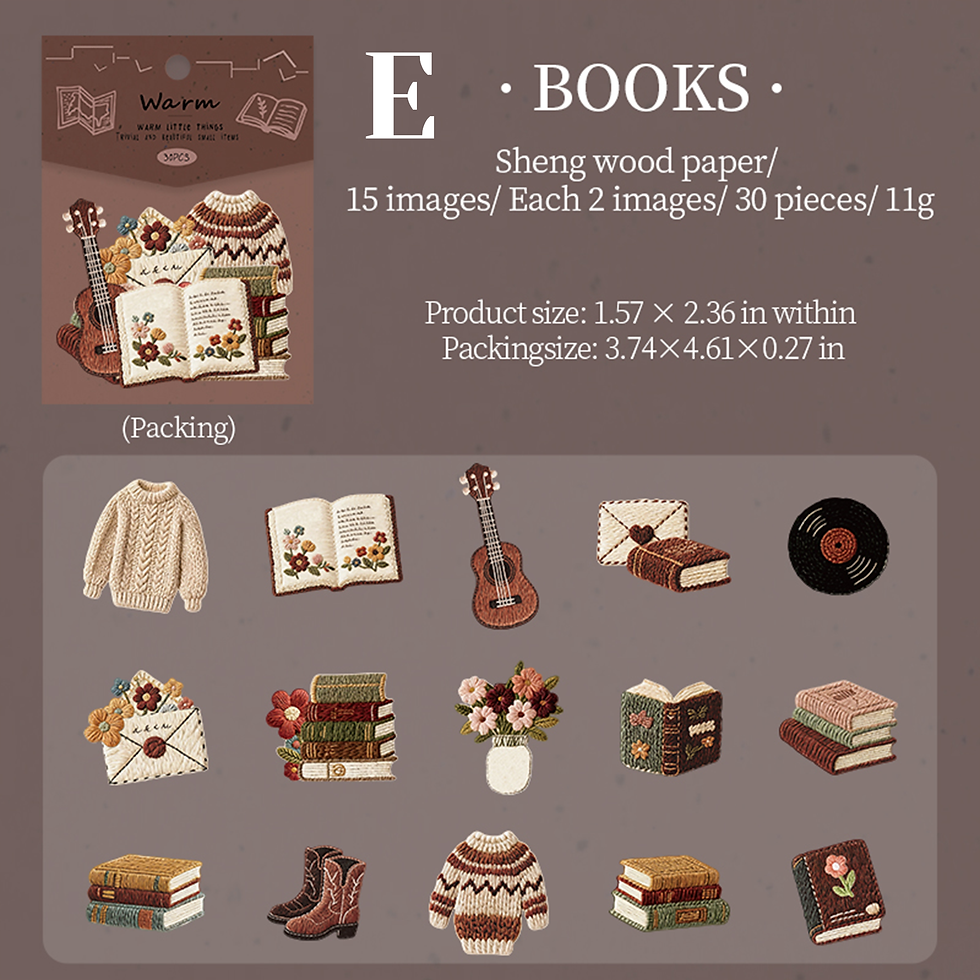 Thumbnail: 30 pcs Warm Little Things Series Sticker Pack