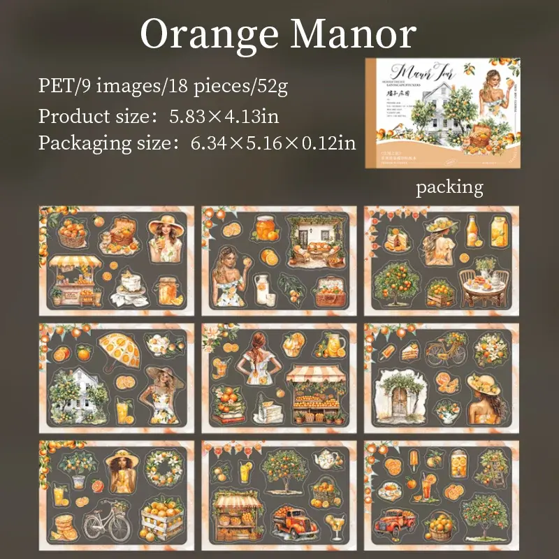 Thumbnail: 18 PCS MANOR JOURNEY SERIES STICKER BOOK