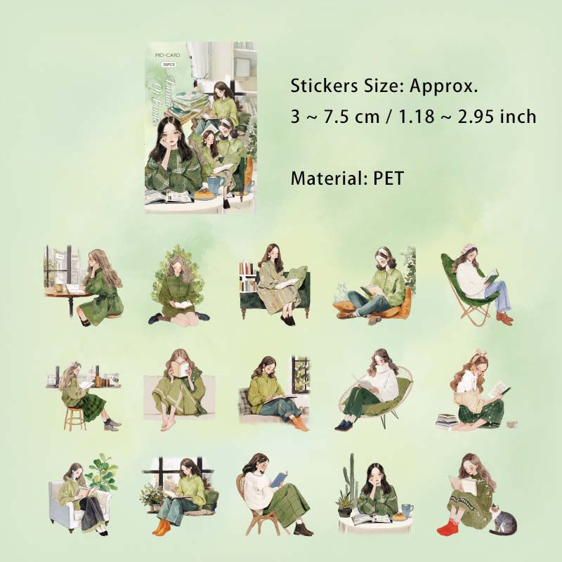 Thumbnail: 30 PCS READING TIME SERIES STICKER