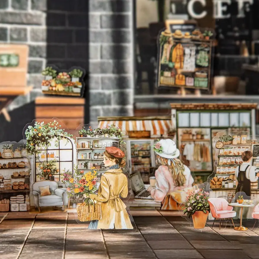 Thumbnail: 20 PCS WEEKEND TIME SERIES CHARACTER  SCENERY STICKER