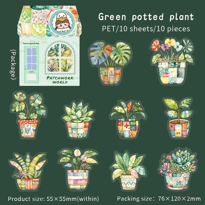 Thumbnail: 10 PCS PATCHWORK WORLD SERIES STICKER