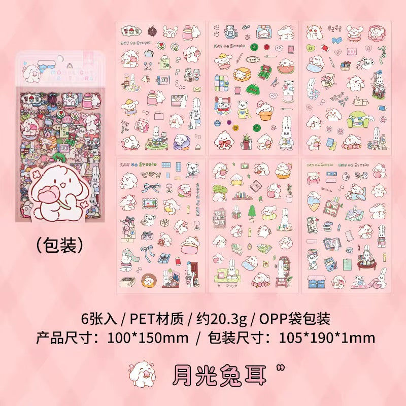 Thumbnail: 6 SHEETS KOREAN CARTOONS SERIES STICKERS