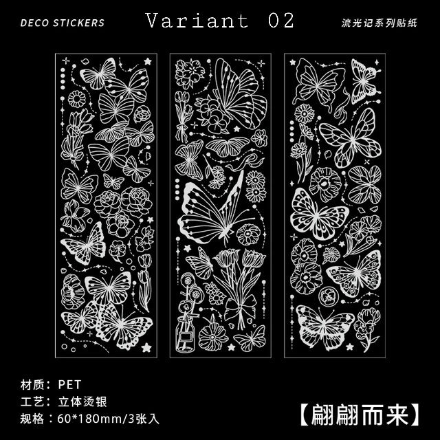 Thumbnail: 3 PIECES BRONZING STICKER SHEETS