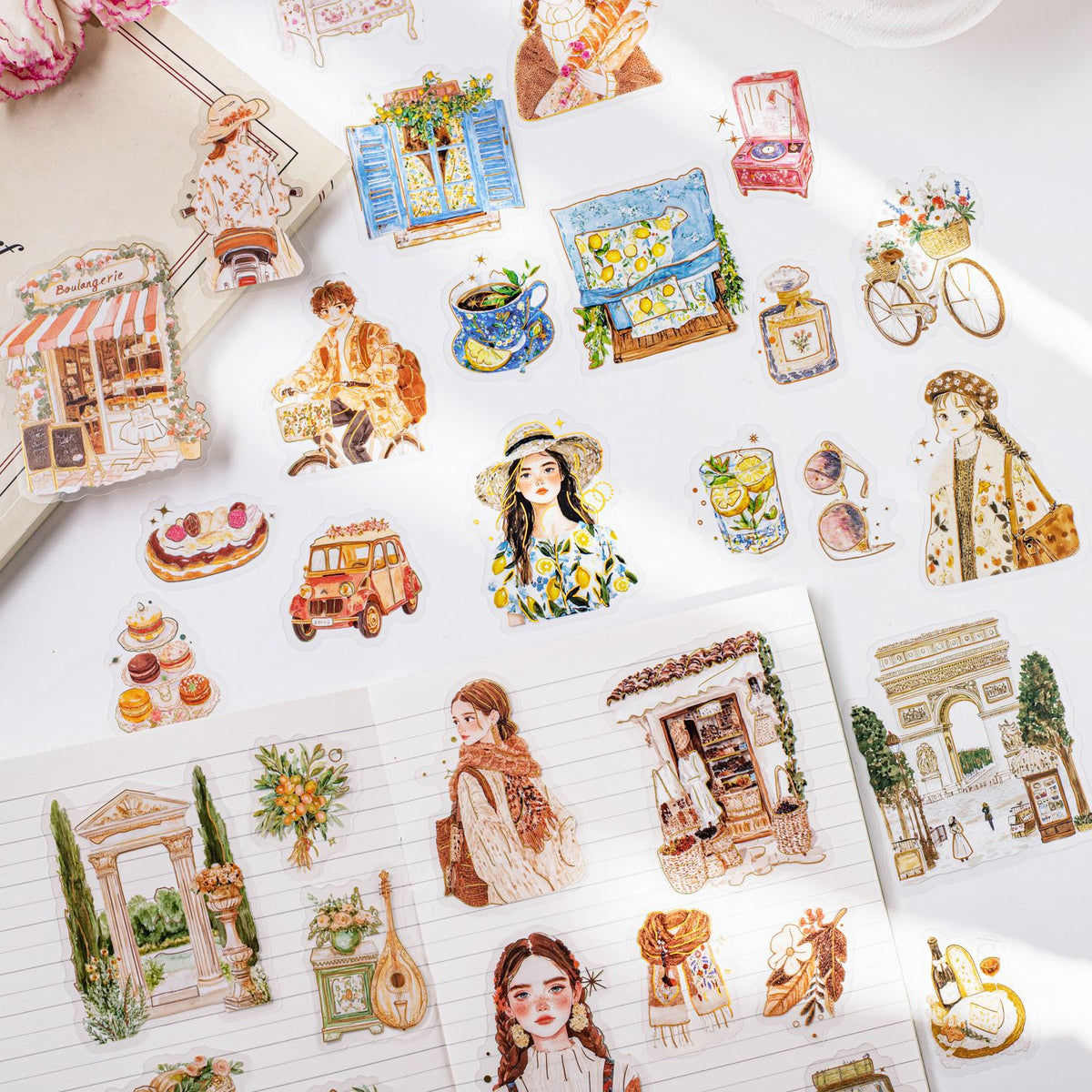 20 PCS TRAVEL SCENERY PET STICKER