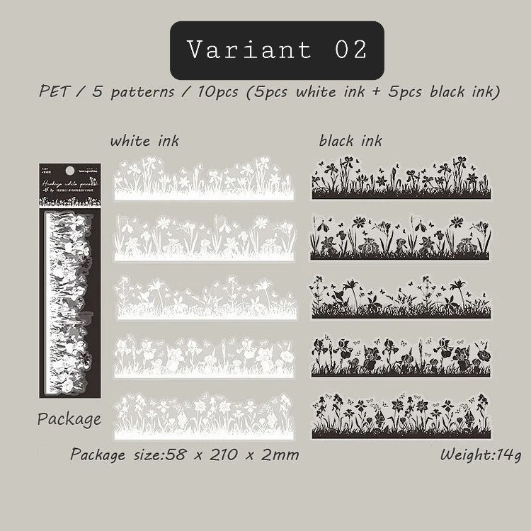 Thumbnail: 10 PCS SHADOW SERIES PLANT STICKER